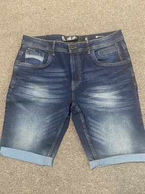 Nick Danger Men's Dark Blue Denim Jean Shorts